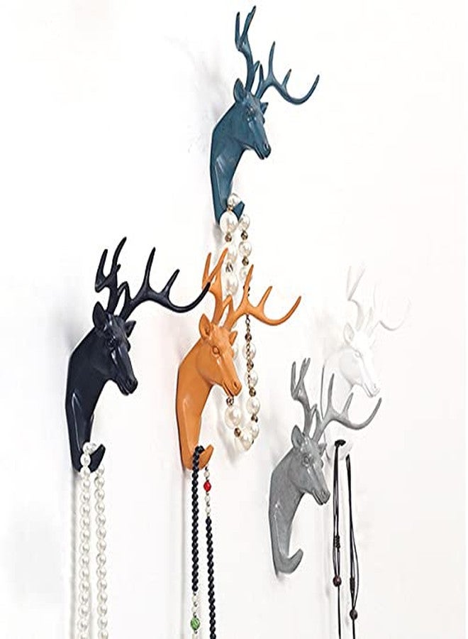 SAJANI Deer Shaped Wall Key Holder | Self Adhesive Wall Door Hook | Key Holder | Key Hanging Hook for Home & Kitchen,Bathroom (Multicolour) - Image 4